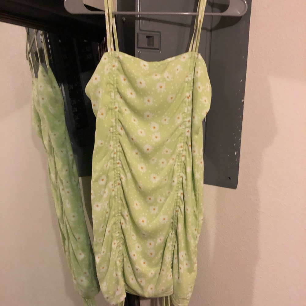 Neon floral dress